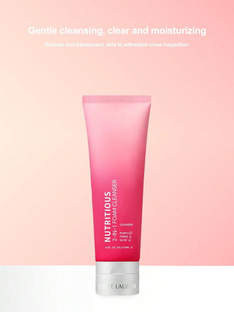 ESTÉE LAUDER Nutritious 2-in-1 Foam Cleanser 125ml - Gentle Deep Cleansing Face Wash