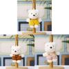 Plush Teddy Bear Keychain With Cute Suspender Design For Bags And Backpacks