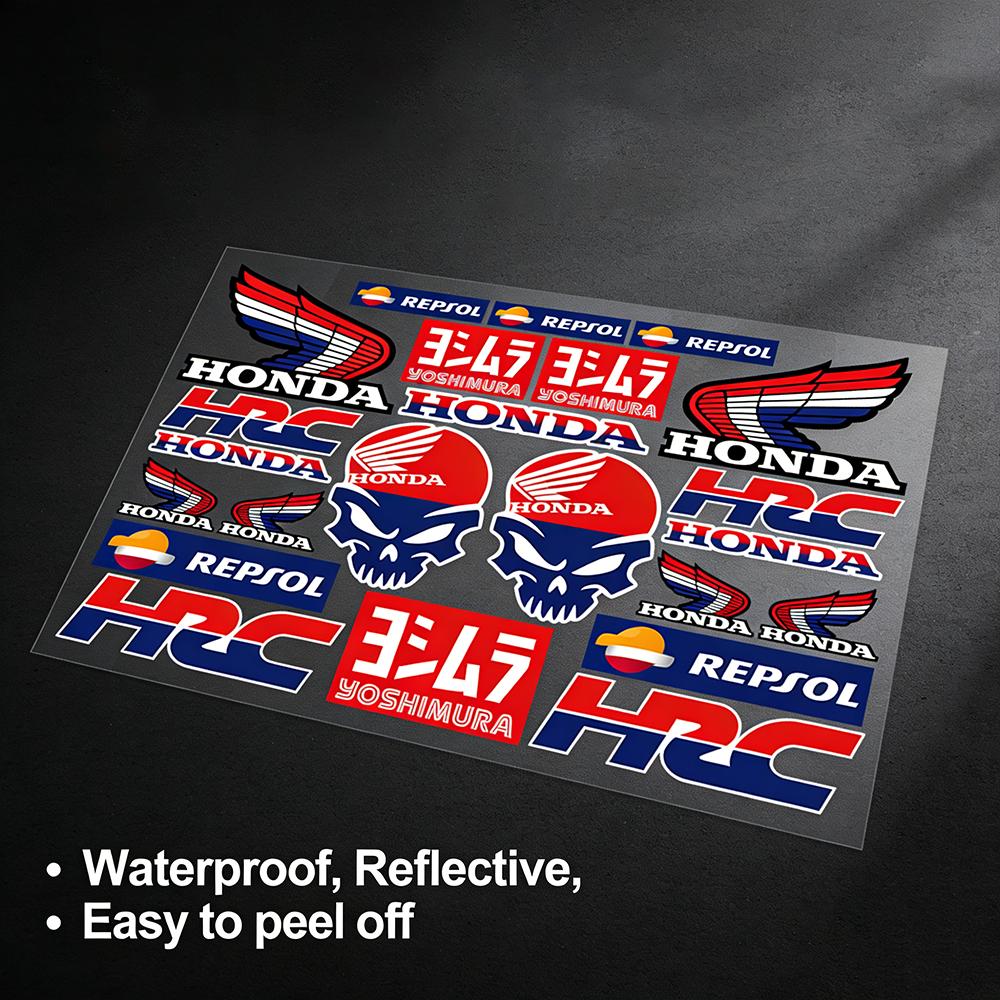 vbjhr10 Stickers Moto Sticker Auto Body Bumper for Honda Windows Motorcycle Laptop Walls Vinyl Decal Car Tuning Accessories