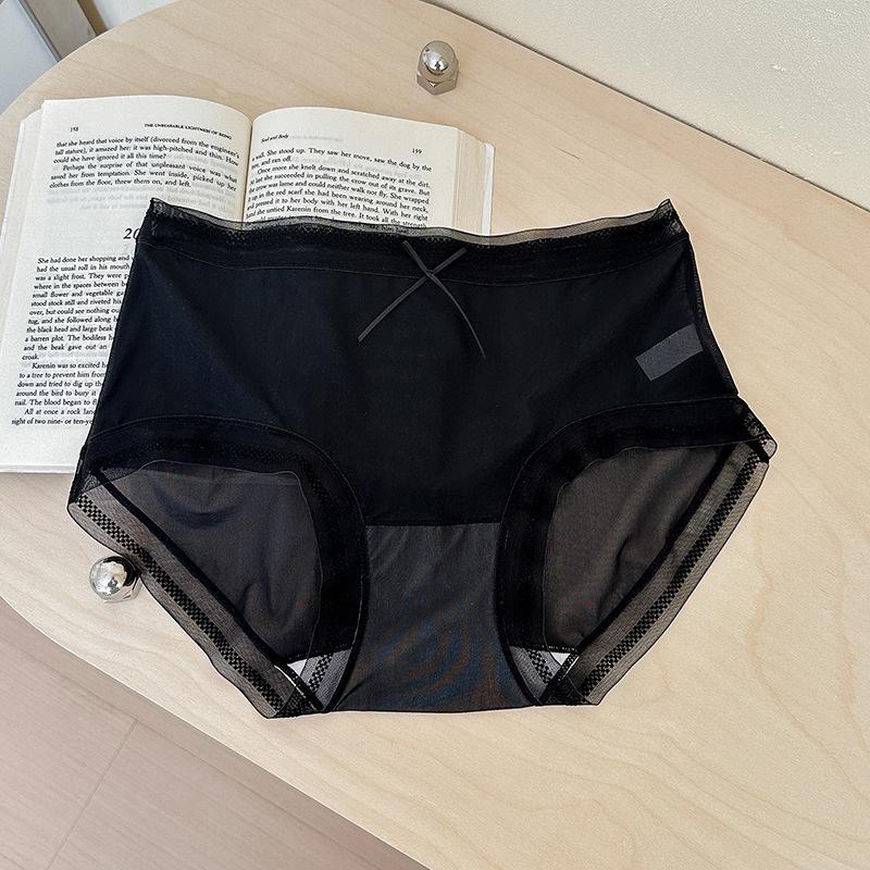 

Нижнее белье, женские трусики, бесшовные трусы из ледяного шелка, быстросохнущие ультратонкие антибактериальные трусы с промежностью внизу One Size