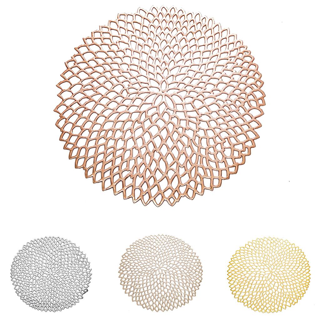 Hollow Insulation Table Mat Plastic Tbleware Pad Placemat Non-slip Coffee Tea Place Mat