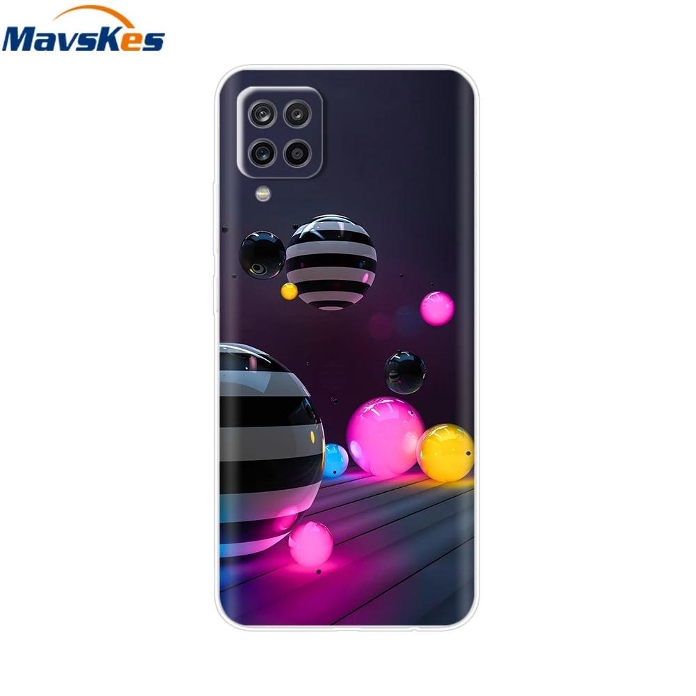 Phone Case For Samsung Galaxy A12 Case SamsungA12 Silicone Clear TPU Painted Soft Cover For Samsung A12 A 12 Bumper Fundas Etui