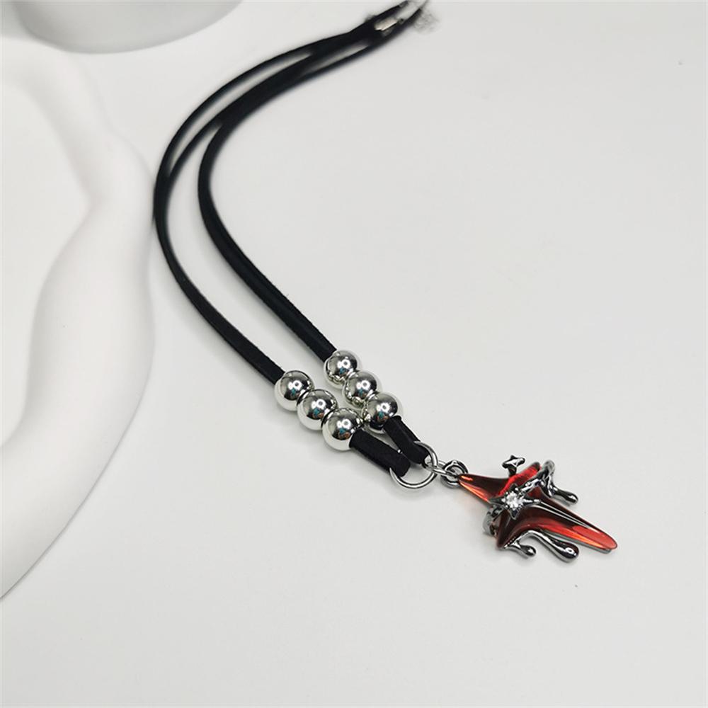 Dark Style Liquefied Starry Men's Necklace Hip-Hop Style Necklace Sweater Chain Niche Design High-End Pendant