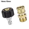 High Pressure Washer M22 Connector 14mm 15mm Swivel Adapter 5000 PSI