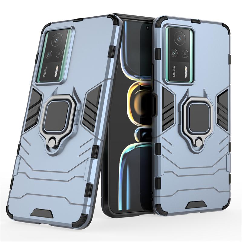 For Xiaomi Redmi K60E Case Cover Redmi K60E Capas Bumper Shockproof Ring Magnetic Metal Holder Cover For Redmi For K60E Fundas