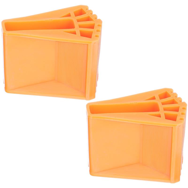 

2Pcs Non Slip Ladder Feet Covers Durable Rubber Mats For Parts Telescopic Stair Accessories Household Supply Bath Decor Sets оранжевый