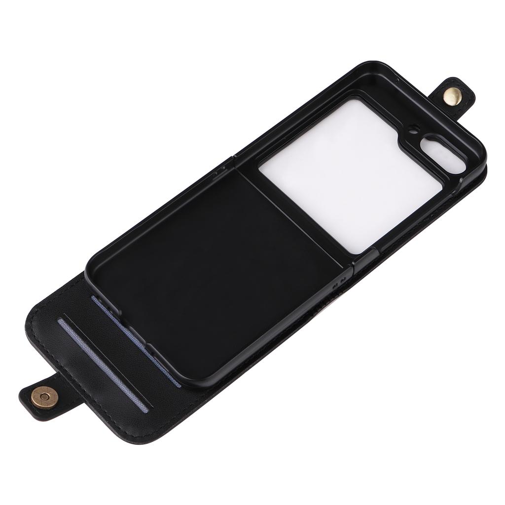 YIKATU YK-001 For Samsung Galaxy Z Flip6 5G Case Leather Phone Cover with Card Slots