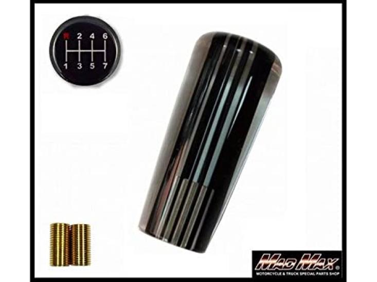 

Retro Striped Shift Knob for Fuso Super Black Great, 100mm, Line, MM75-10110-BK чёрный