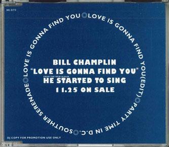 

CD BILL CHAMPLIN - Love Is Gonna Fond You Sample HI5173 POLYSTAR Japan Pop Used