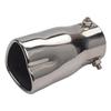 Universal Exhaust Tail Pipe Muffler 2.5 Inch ID Inlet Bolt-on Heart Edge Car Universal Stainless Steel Outlet Muffler