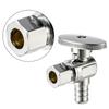 Angle Stop Valves Replacement Faucet Valves Compression Outlet Angle Globe Valves for Toilet Bathroom Kitchen Enduring
