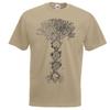 Adults Tree Of Life Dna Huunisex Genetic Code Sacred Symbol Unisex Khaki TShirt