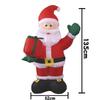 1.35m Inflatable Santa Claus Gift Bag Christmas Yard Decor