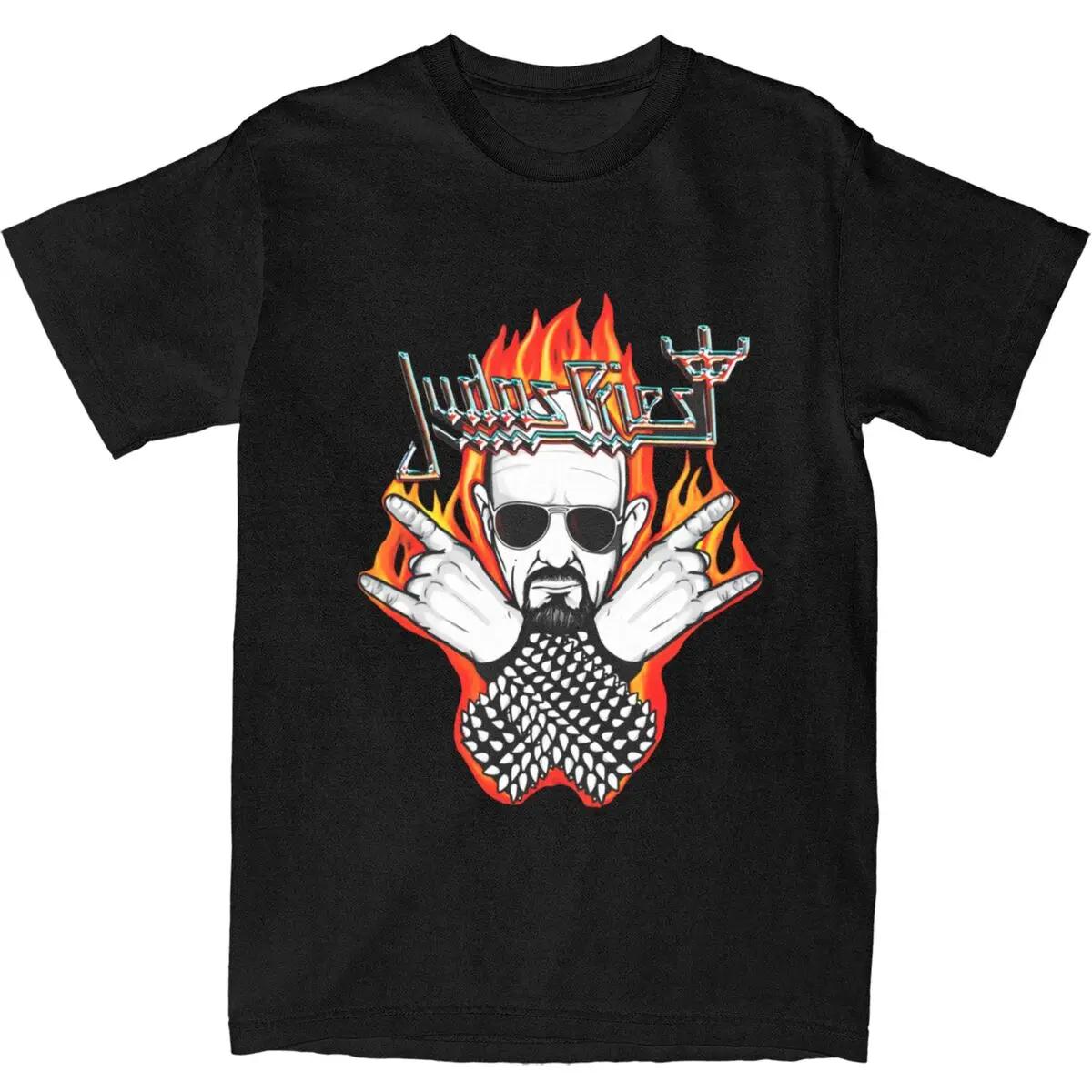 Judas Priest T Shirt Rock Band Hipster T Shirts Short Sle... XL