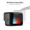 Zestaw 3 sztuk ochraniaczy ekranu kamery sportowej 1 ochraniacz obiektywu ze szkła hartowanego + 1 ochraniacz ekranu przedniego + 1 tylny