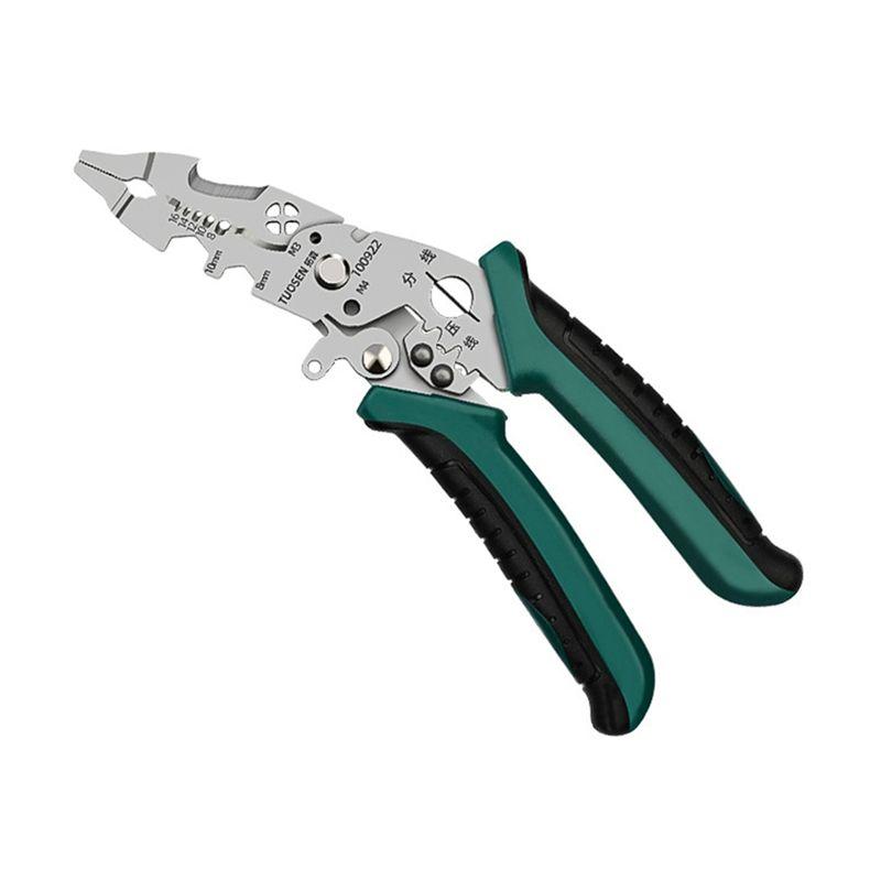 ABUL-TUOSEN Electrician Multifunctional Wire Stripping Pliers, Wire Splitting Pliers, Cable Stripping Knife