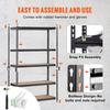 SucceBuy 5 Layers Standing Storage Shelving Unit Heavy Duty Organizer Metal Rack for Kitchen Living Room Warehouse Flower Stand