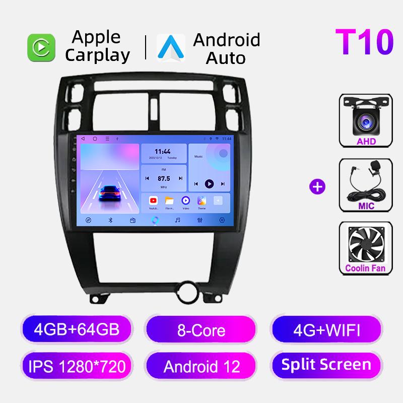 10 Inch For Hyundai Tucson 2006-2013 Car Radio Navigation GPS Stereo Auto 4G+Wifi Multimedia Video Player CarPlay Head Unit FM