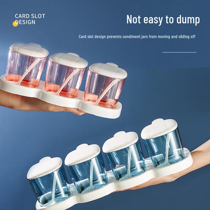 CHAHUA Plastic Countertop Seasoning Box Set