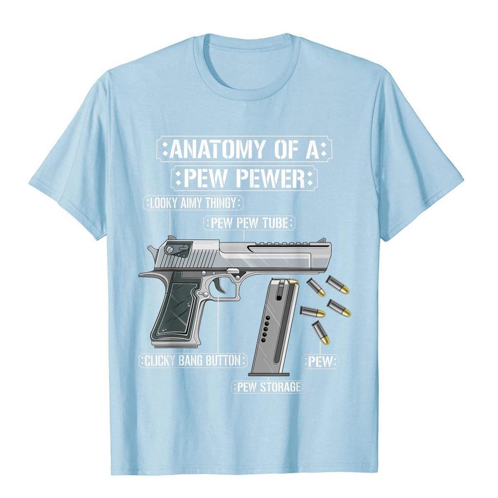 Anatomy Of A Pew Pewer Ammo Gun Funny Gun Lover Meme T-Shirt Casual Cotton Men Tees 3D Style New Design T Shirt
