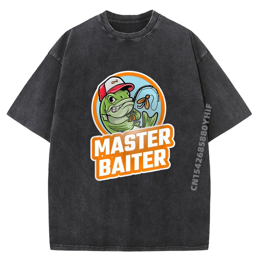 Master Baiter Luxury T Shirt Men High Quality Anime Printed Tshirt Graphic Tees Mens Breathable Washed Shirt