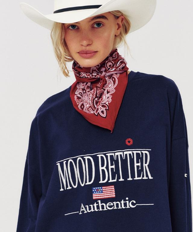 MOODBETTER Authentic Long Sleeve Navy