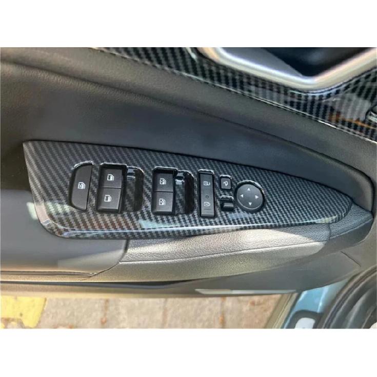 LHD Carbon Fiber Door Handle Holder Window Lift Button Switch Car Interior Accessories For Kia Sportage NQ5   2024 2025