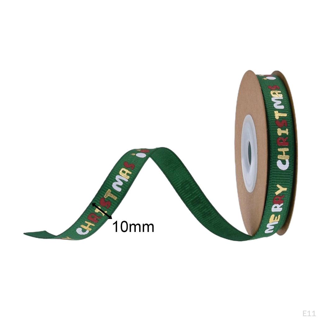 Christmas Ribbon Patterned Wrapping Ribbon, Decorative Accessory, DIY