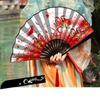 Summer Outdoor Decorative Folding Fan Bamboo And Wood Cloth Face Large Size Double-Sided Hand Fan Home Decoration Chinese Gift