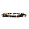 Boho Style Tila Bead Rainbow Braided Bracelet Couples Handmade Geometric Charm Jewelry