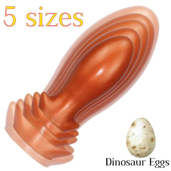 Soft Huge Anal Plug Big Butt Bead Anus Expansion Stimulator Egg-shaped Dildo
