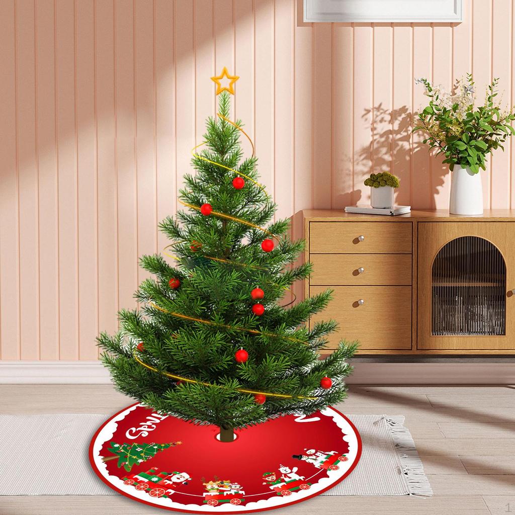 90cm Christmas Tree Skirt Base Cover for Indoor And Outdoor Use