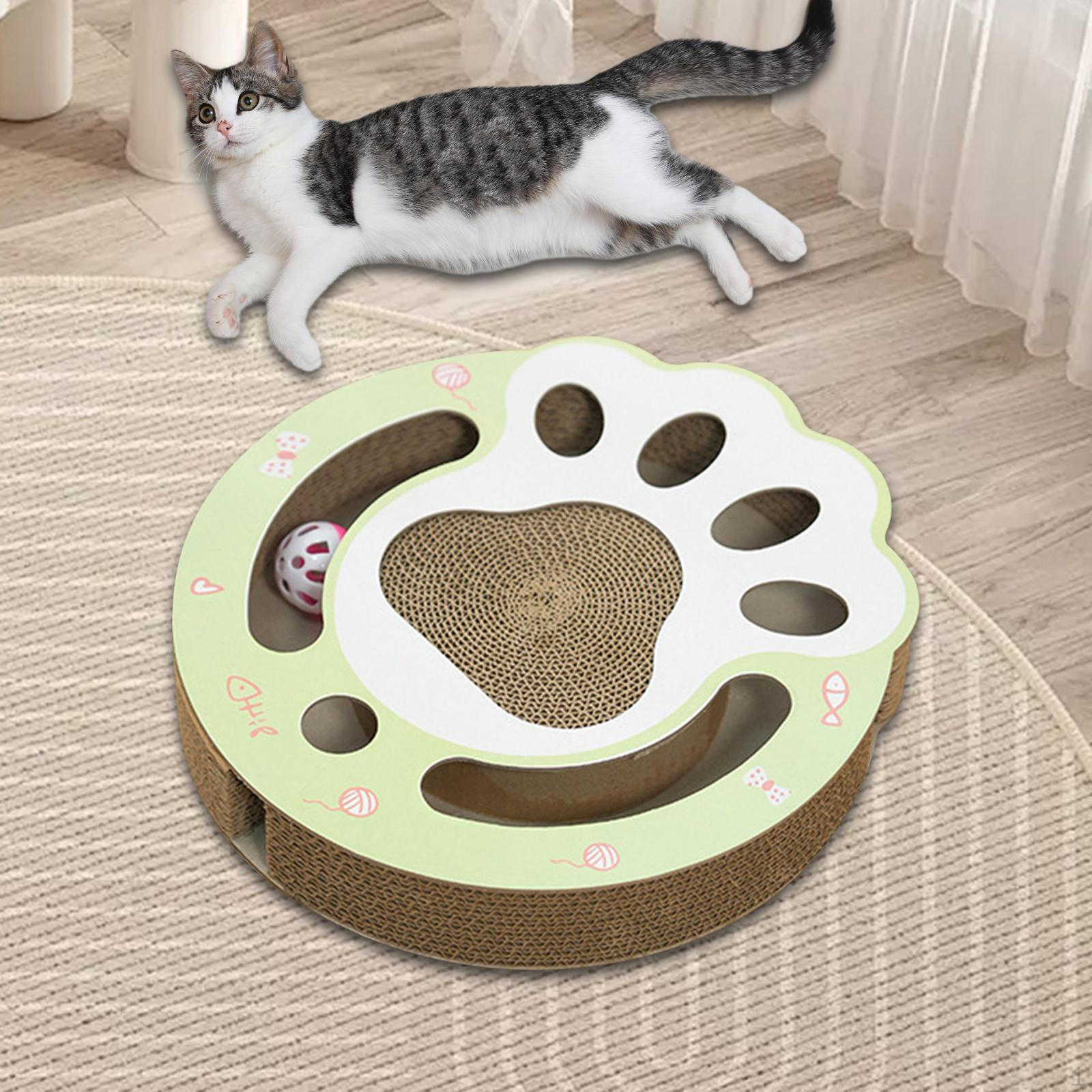 

Когтеточка для кошек, шариковая дорожка, головоломка, центр активности, интерактивная игрушка для Paw