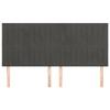 Maison Exclusive - Tête de lit Gris foncé 200 x 5 x 118/128 cm Velours