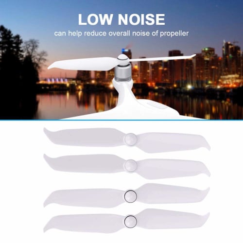 2 Pairs of RC Blade Propellers, 9455S, Low Noise, White, for 4 Pro V2.0/Advanced Drones