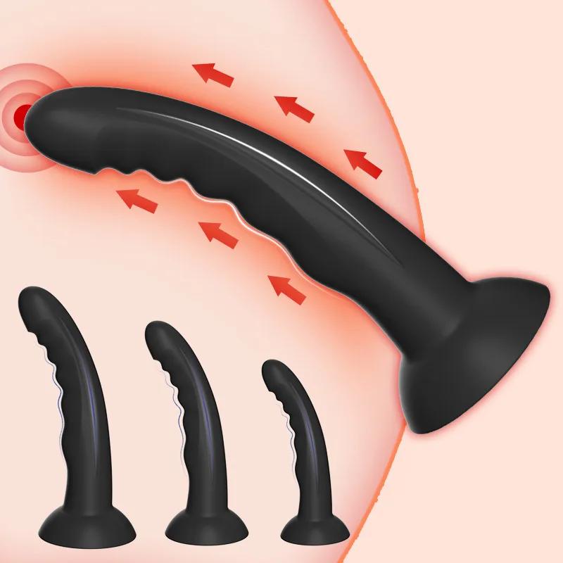 3 Misure Massaggio Prostatico Plug Anale Giocattoli Sessuali per Uomo Butt Plug Uomo Ventosa Dildo Giocattoli Anali per Donna Adulti Gay