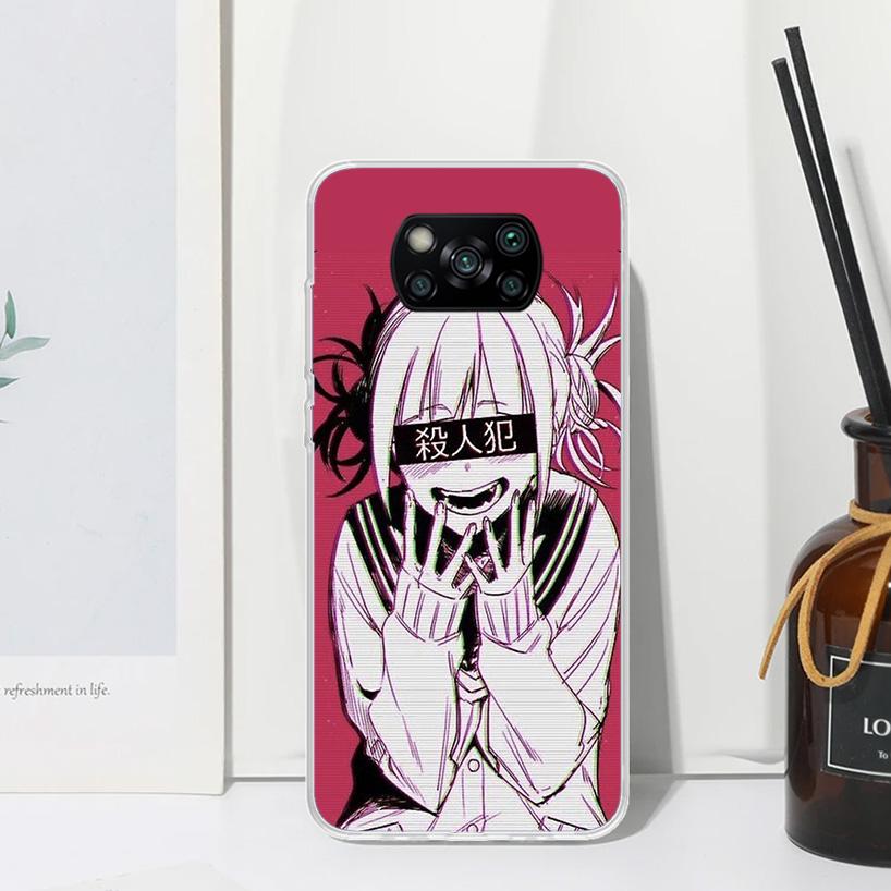 Himiko Toga Waifu Anime MHA Phone Case For Xiaomi Poco X7 X6 X5 M7 M8 Pro F7 Ultra Redmi 15C 15 13C 13 12C 12 10 10C 10A Art Fun