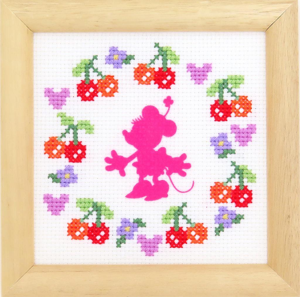 Olympus Thread 7370 Embroidery Kit Disney Mini Frame (Minnie Mouse)