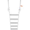 Scaletta per Pontile in Alluminio Scaletta Ribaltabile per Pontile Barca 5 Gradini con Carico 350lbs