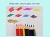 50-Color Wooden Hexagonal Oil-Based Colored Pencil Set for Adults and Art Students with Water-Soluble Paintbrushes.