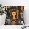 Amadeo Modigliani Pillow Cover  Fashion Pillow Case For Sofa Couch Bed Living Room Print Pillowcases Gift