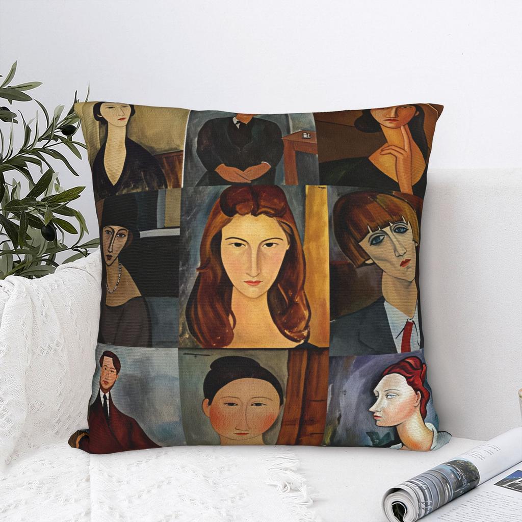 Amadeo Modigliani Pillow Cover Fashion Pillow Case For Sofa Couch Bed Living Room Print Pillowcases Gift