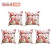 Festive Christmas Pillow Cover Decorative Cushion Case Holiday Sofa Accent Cover for Living Room Winter Holiday Party Home Decor