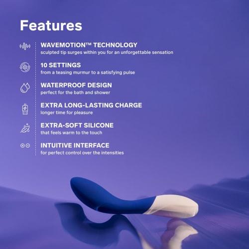 LELO MONA Wave Personal Vibrator - Adult Toy Vibrator for Women 12 Vibration Patterns Wave Motion Vibrator Stimulates the G-spot Adult Toy Vibrator Fo