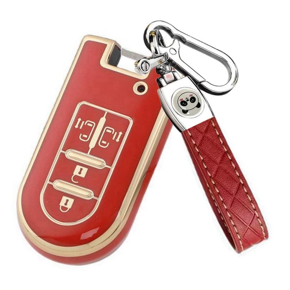 

Чехол для ключей, совместимый с Toyota Daihatsu Tank Roomy Tanto, Чехол для ключа Tanto Custom Wake, Чехол для смарт-ключа New Move Canvas Move Custom, Брелок для ключей [ZANEKO]