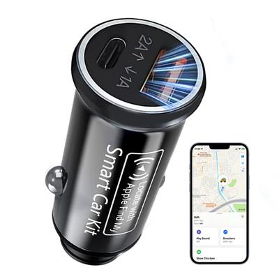 Air Tag, Çakmak Soketi, Entegre GPS, Akıllı Etiket, Küçük, Silindir, GPS Etiketi, Kayıp Önleyici Etiket, Air Tag, GPS Takip Cihazı