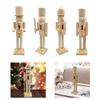 Wood Nutcracker Figurines Paint Your Own Mini Wooden Nutcracker Figure for Table Decor Arts Project Christmas Craft Supplies