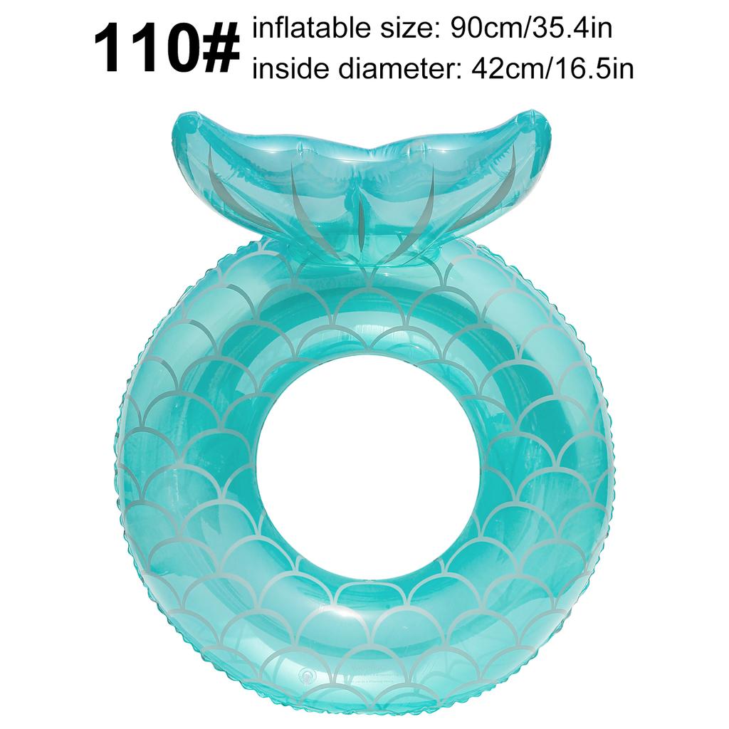 1PC Mermaid Tail Swim Ring, Cute and Fun Pool Float, Outdoor Pool and Beach Float, Party Float