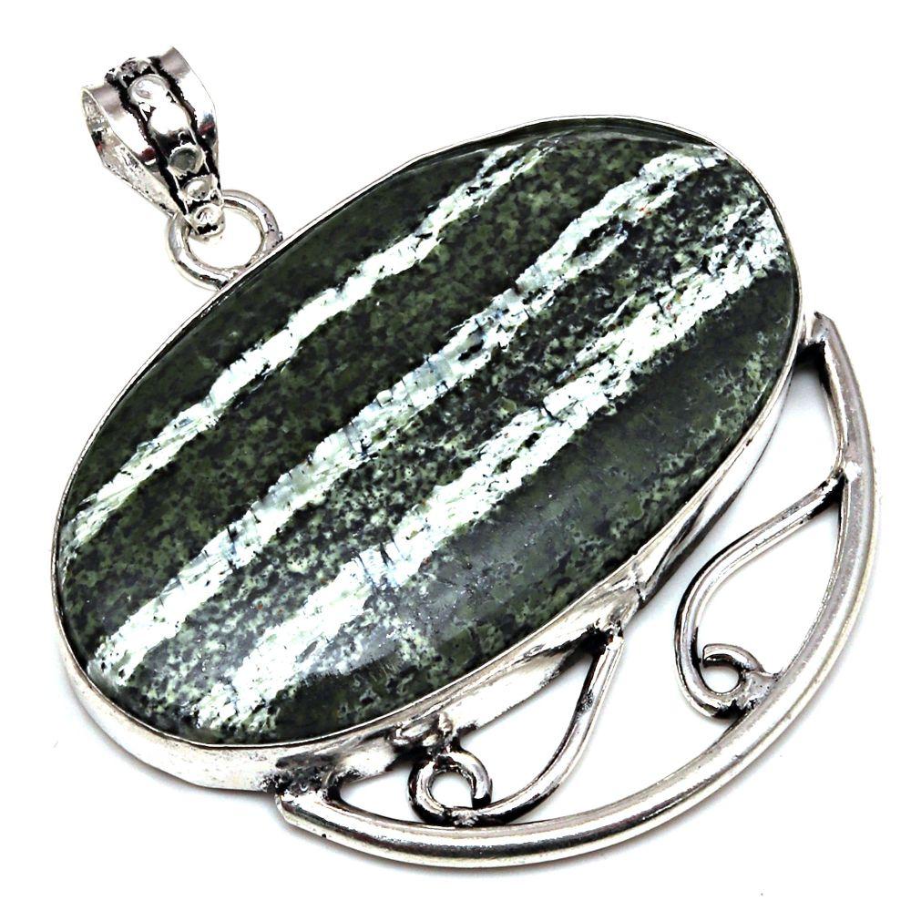 

Pendant Zebra Jasper Gemstone Handmade Mother s Day Gift Silver Jewelry 2