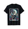 Funny Book Lover Skeleton Reading Tarot Card T-Shirt Trendy Cotton Street Style